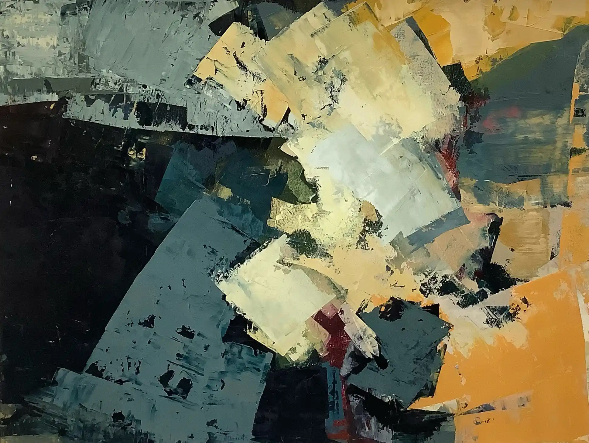 55 x 66 cm, Huile sur papier