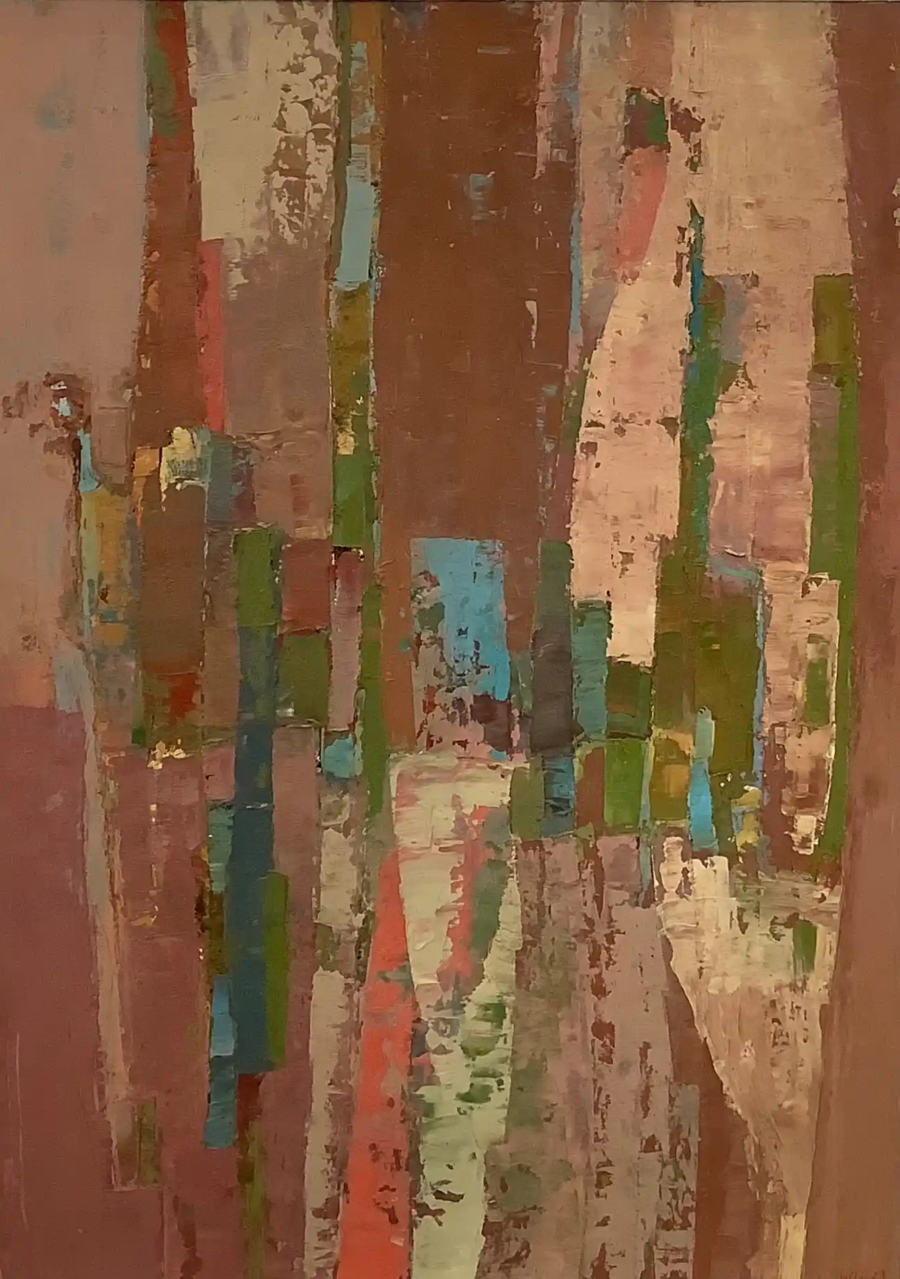 55 x 36 cm, Huile sur papier